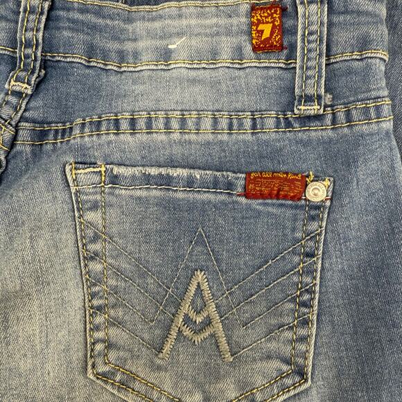 7 for All Mankind Jeans Girls 14 Light Blue Josefina Skinny Boyfriend Preppy - Picture 4 of 15